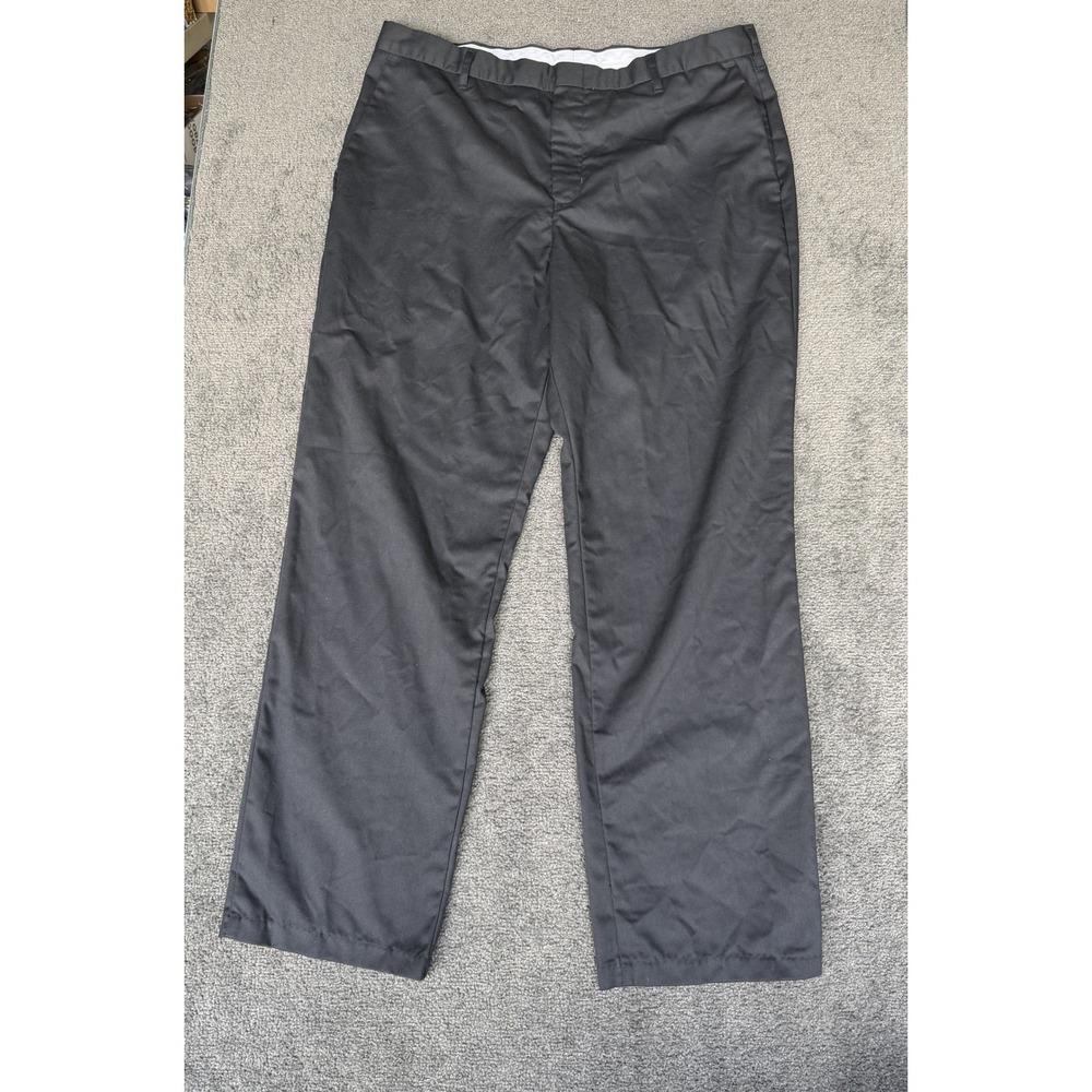 WearGuard Mens Black Work Pants Straight Leg Twill Chinos 38x32 Made in Mexico